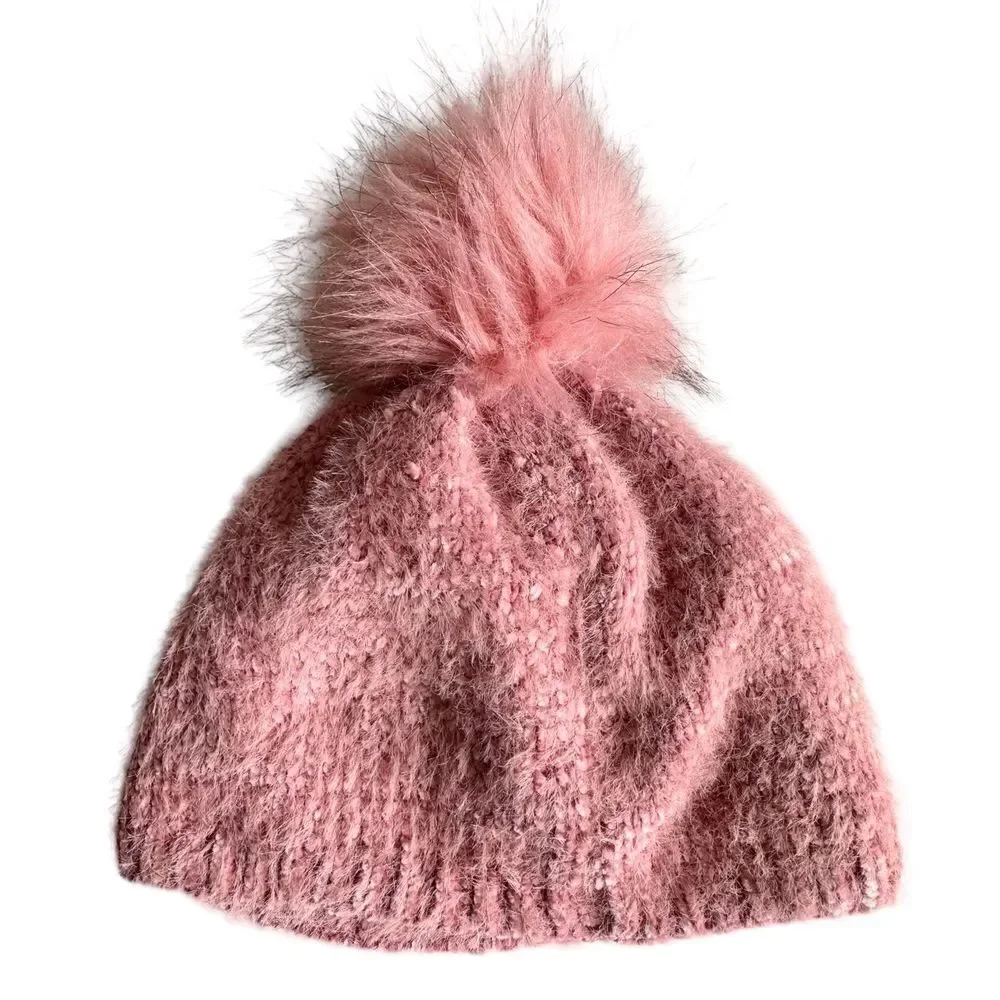 Girl’s Sequin Unicorn Pom Beanie, L